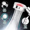 Shower Head Fan Bath Hand-held Pressurized Massage Shower Head High Pressure Water Saving Spray Shower Head 360 Rotated Rainfall