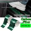 5m Glossy Gold Floral Carbon Fiber Car Sticker for Door Sill and Rearview Mirror (5cmx5m)