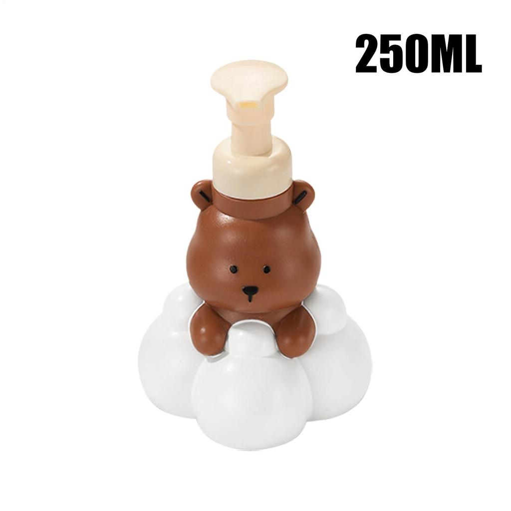 Bear Soap Dispenser Bear Shape Refillable Pump Bottle Bathroom Soap Dispenser for Shower Gel Lotion Liquid Shampoo Home