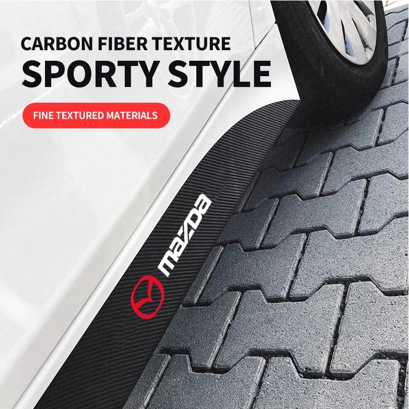 2 szt. Pasek na próg boczny drzwi samochodu Naklejki węglowe do Mazda 6 3 CX5 5 2 323 CX7 Demio Atenza Axela MX30 CX30 CX3 Akcesoria