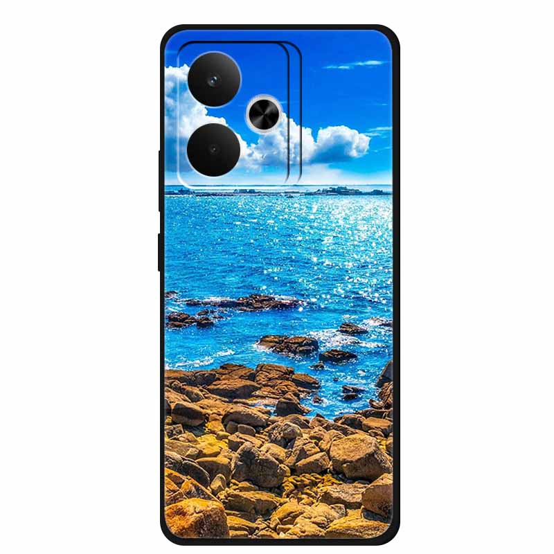 For Realme GT 7 T 7T Phone Case Fashion Photos Black Silicone Soft Back Cover Case For Realme GT 7T GT7 7 T Case GT7T Coque Capa