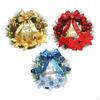 Artificial Christmas Wreath (30 Cm) with Bow for Hanging, Suitable Front Door, Fireplace, Party