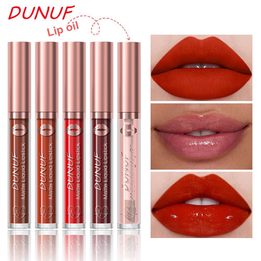 DUNUF 18-Color Waterproof Matte Lipstick & Gloss - Long-Lasting. Please Remember To Check the Link for Details!