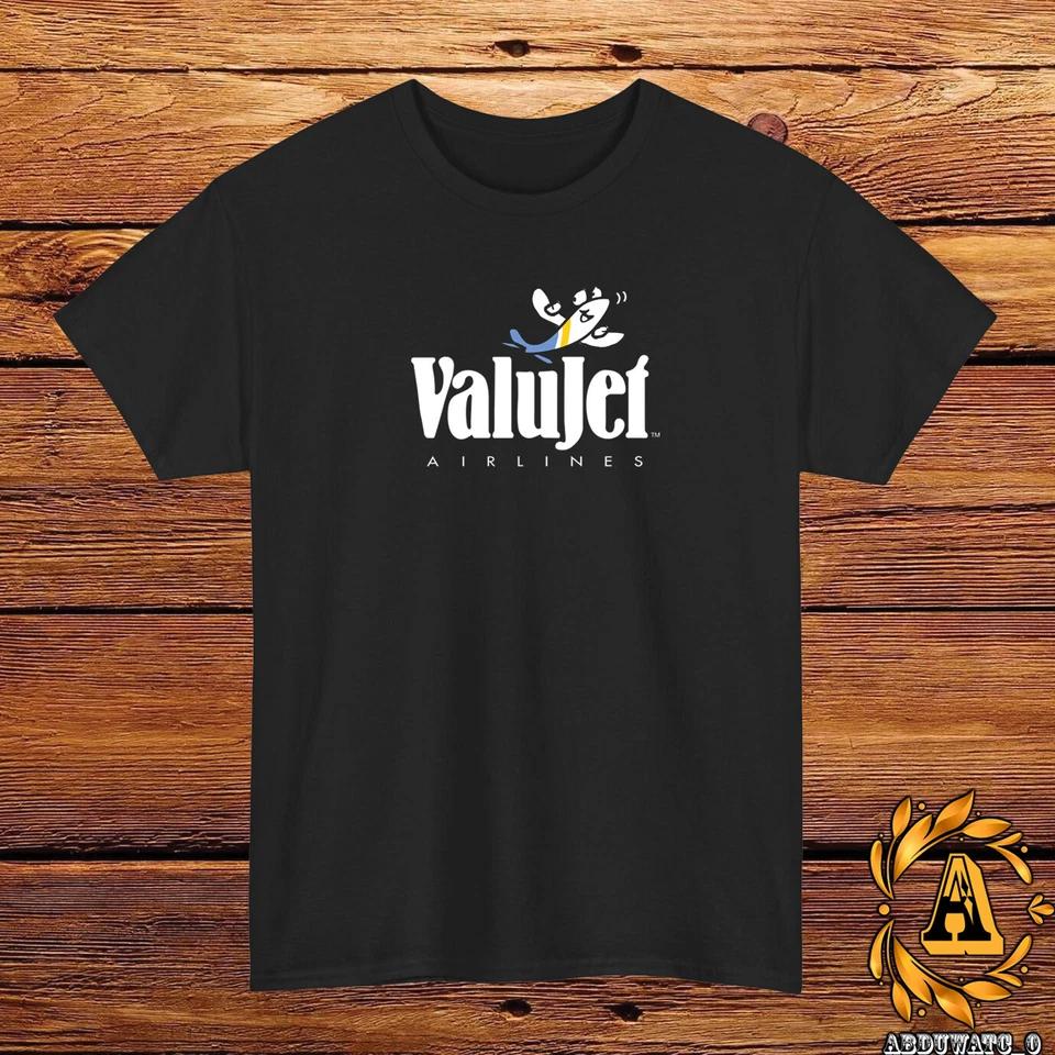 

ValuJet Airlines Logo T-Shirt Black/Grey/White/Navy /Red/Light Blue S-5XL 4XL