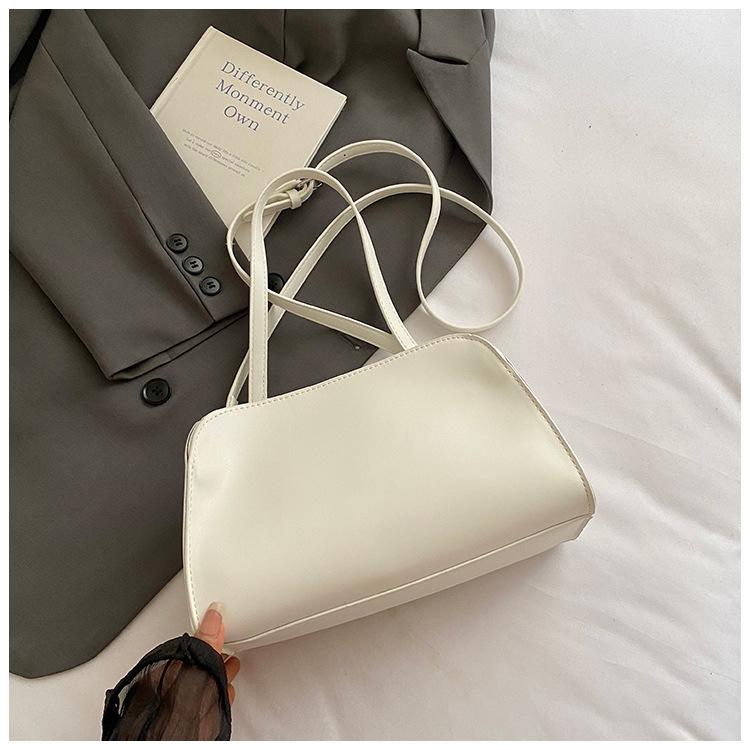 

2025 лето новая сумка через плечо нишевый дизайн легкая роскошь простая сумка-клатч высокое чувство универсальная сумка-мессенджер под мышкой белый