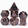 Cusdie DND Oktopus Metallwürfel Set Dungeons and Dragons D4-D20 Solide Polyederwürfel für Brettspiele Rollenspiel Spiel Pathfinder