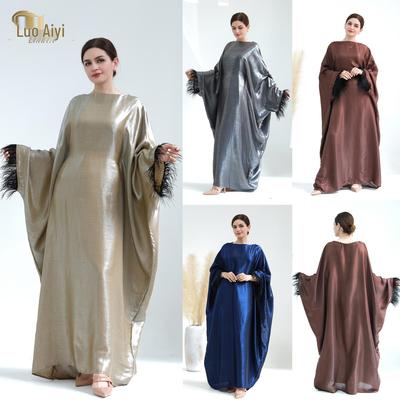 Loriya Dubai Frühling/Sommer Partykleid LR648 - Puffärmelkleid