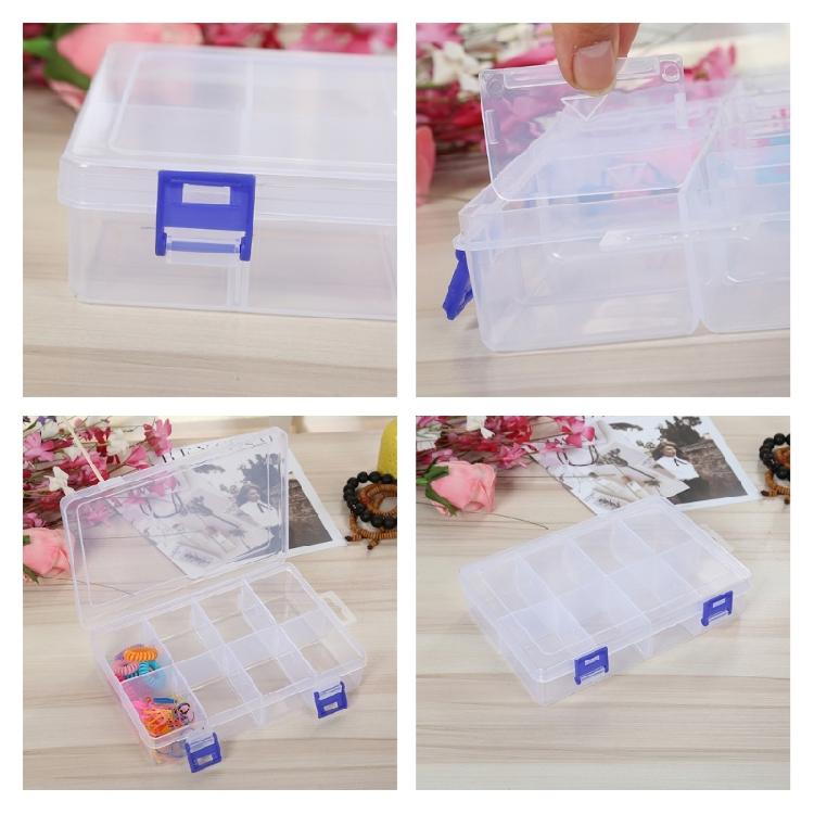 Transparent Box Screw Compartment Box 8 Grids Organizer Tool Storage Boxes