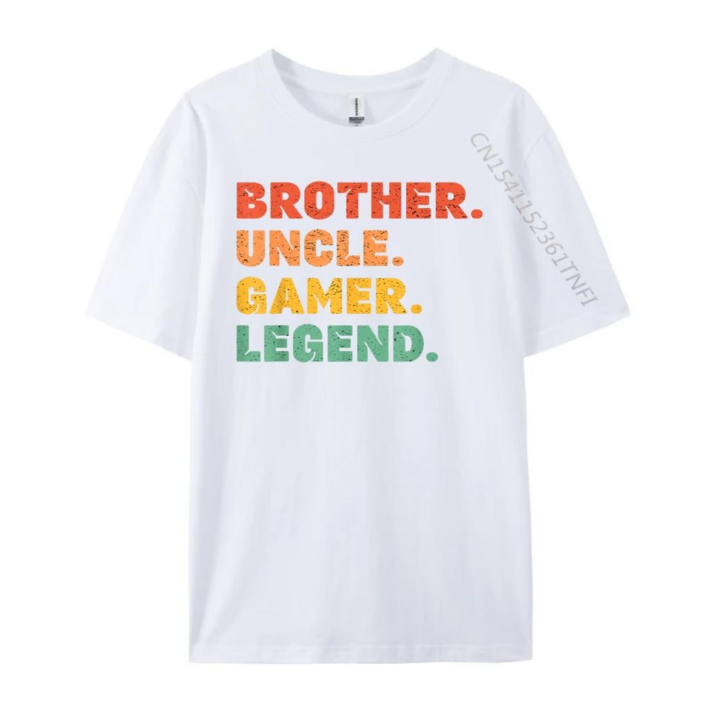 Funny Gamer Brother Uncle Gaming Legend Video Game Graphic T Shirts Men Cotton Men Shirts For Men Lovers Day