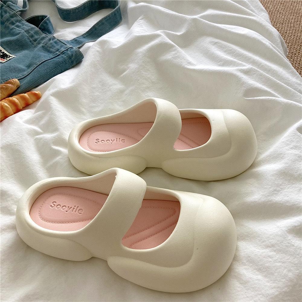 Sommer Damen Oberbekleidung modisch hochwertig superweich niedlich wie auf Scheiße treten Gefühl dicksohlige rutschfeste Slipper Oberbekleidung Damenschuhe