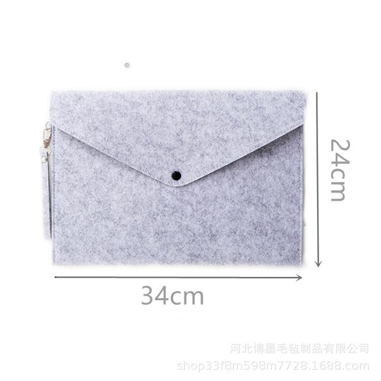 Vlastní logo A4/A5 plstěná složka na dokumenty – Kancelářská a firemní taška na psací potřeby