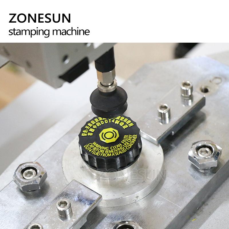 ZONESUN ZY-819S3 Automatic Flat Rotary Stamping Machine Can feed bottle caps automatically Customize the machine according to your product