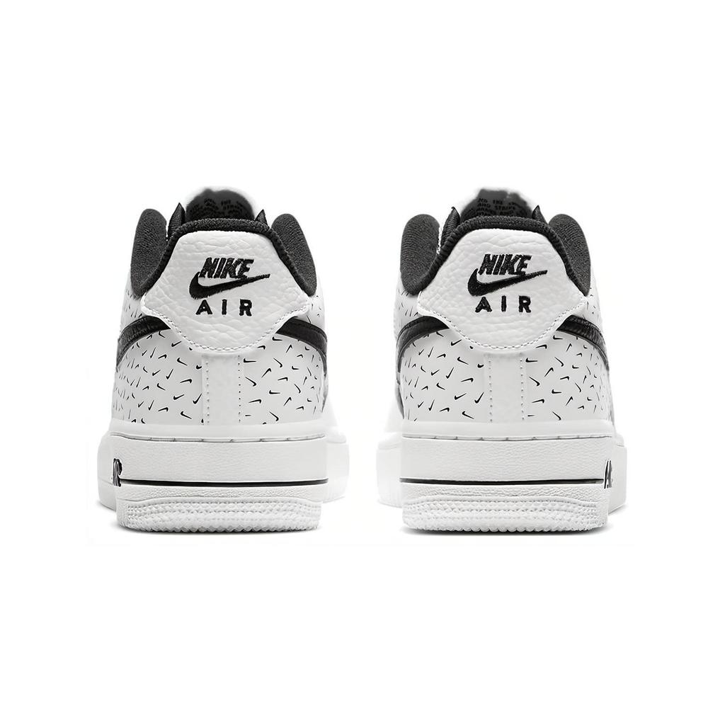 Nike Air Force 1 GS Synthetic Leather Slip Resistant Abrasion Resistant Low top Skateboard Shoes Black White Unisex DC9189-100