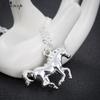Lucky Running Horse Pendant Necklace Women Jewelry Cute Animal Horseshoe Horse Necklaces Mother's Day Accessories