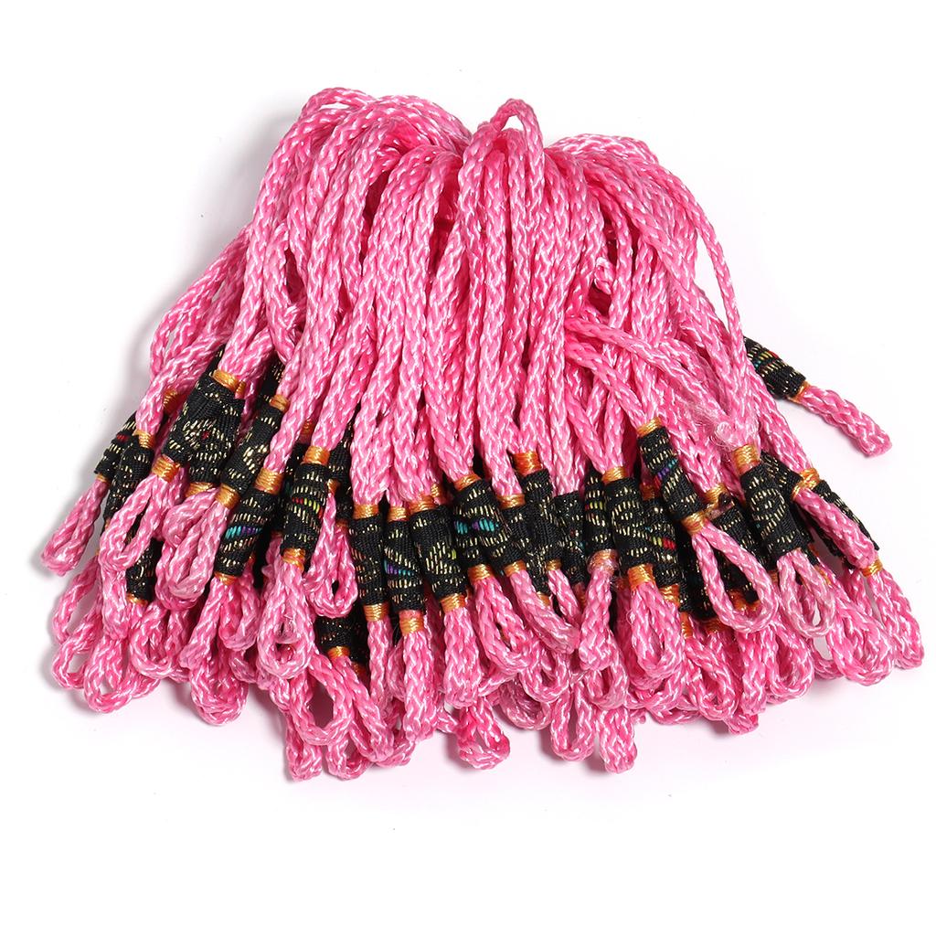 100pcs Chinese Knot Tassel Lanyard Colorful Hanging Rope For DIY Handmade Chinese Knot Phone Key Chain Decoration Accessories