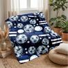 Soccer Trophies and Awards Theme blanket Lightweight Warm Flannel Blanket Decorative Throw Blanket for Home Decoration