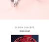 Double Happiness Sterling Silver Couple Rings - Chinese Style Valentine's Day Gift