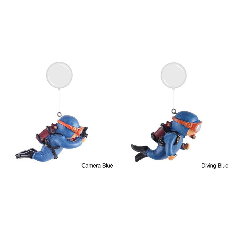 Resin Floating Simulated Diver Toy 1/2pcs Aquarium Decor Fish Tank Landscaping Pendant Ornament Accessories