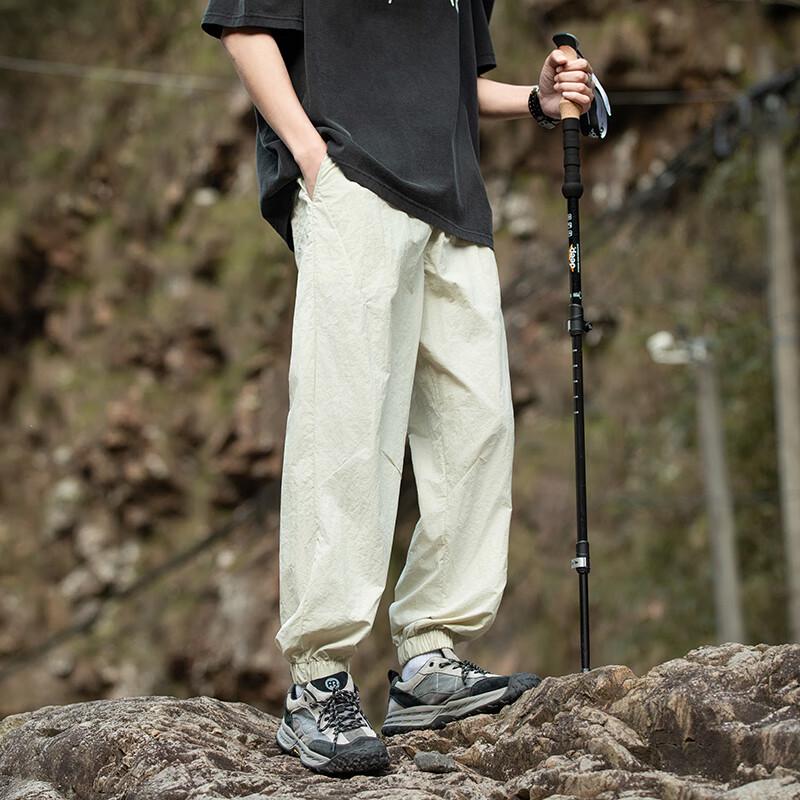 SWAMP AREA Men's Loose Fit Outdoor Cargo Ice Silk Pants