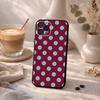 Ins Style P-Polka Dot Vintage Phone Case For iPhone17 16 15 14 13 12 11 Pro Max Plus,5G Soft Black Case