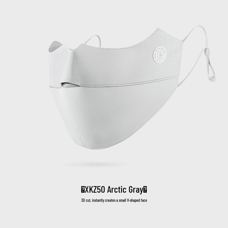 Women's UV Protection Ice Silk Cycling Mask with Blush Eye Corner, Sunscreen, and Breathable Summer Sunshade for a Slim Face