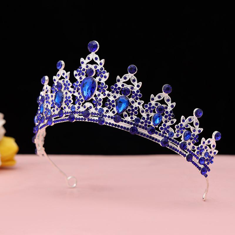 Bride's Crown Headband Wedding Korean Birthday Gift Adult Gift Crystal Crown Princess Dress Hair Accessory