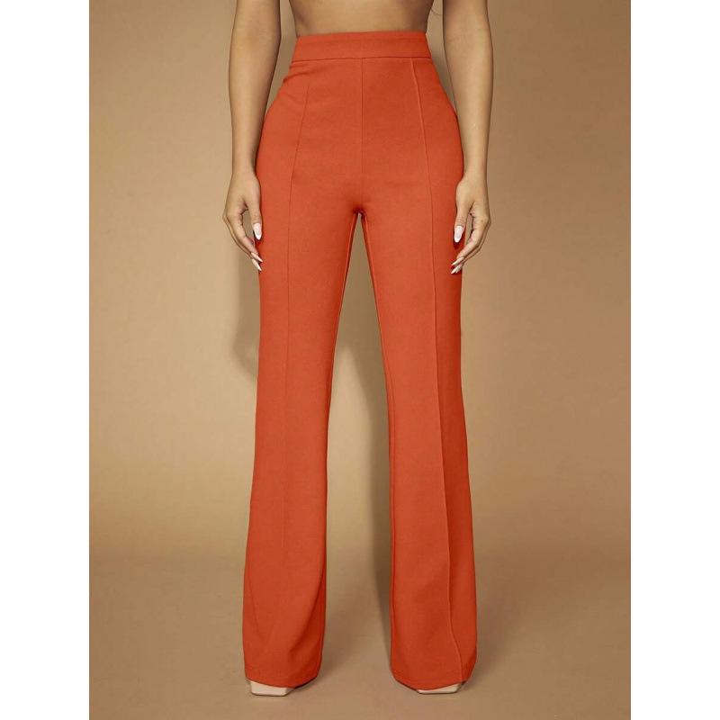 

S66128 Stylish Wide-Leg Micro-Flare Office Pants XS