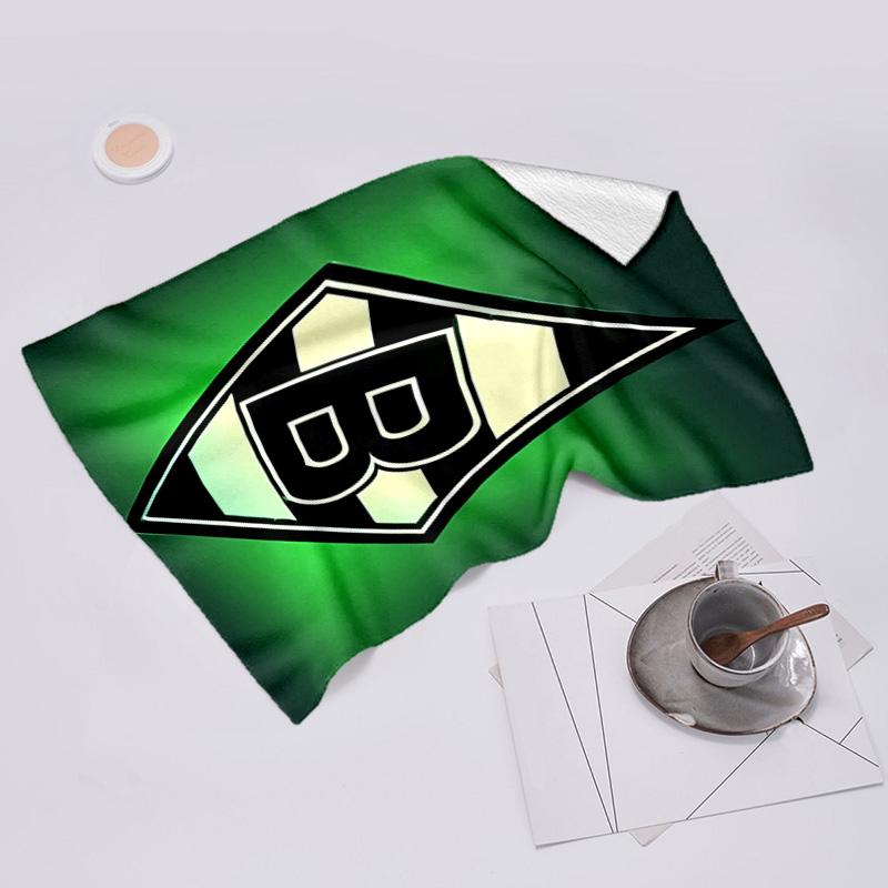 Beweis Strandtuch mit Borussia Mönchengladbach Logo Muster - weich, saugfähig, schnelltrocknend, maschinenwaschbar - perfekt zum Schwimmen, Camping, Baden