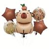 Capybara Cartoon Latte Art Kids Foil Balloon - Birthday Party Decoration