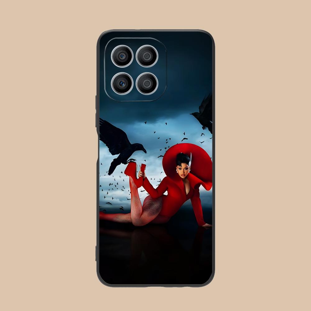 Cardi B Matte TPU Mobile Phone Case for Honor 90 80 70 60 50 30 20 10 9 8 7 Pro S SE Lite 5G Colorful Printing Cover