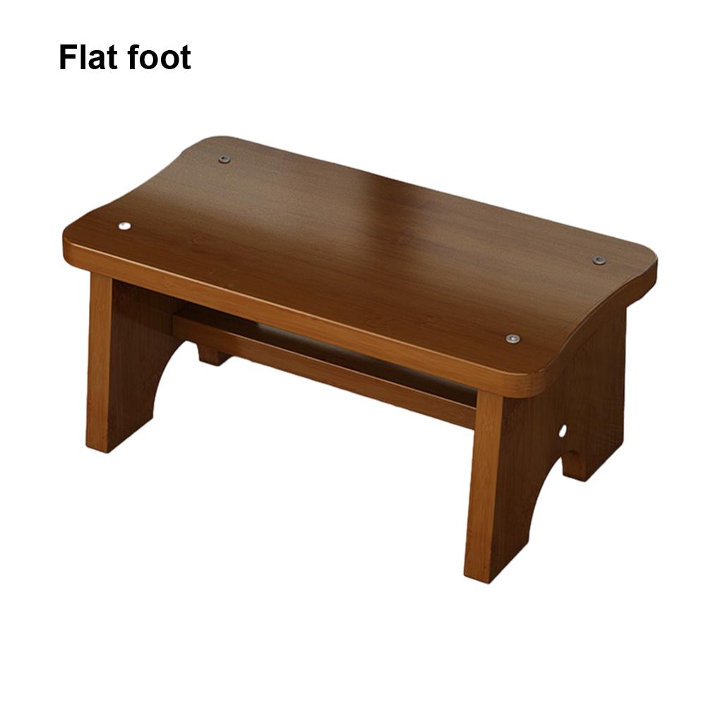 Bamboo Wood Made Foot Stool - Safe Exquisite Craft Footstool Home Low Stool Ottoman Bench Odorless