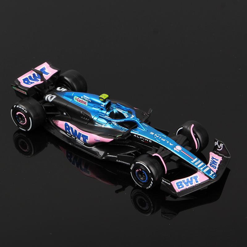 ABAC1 Bburago 1:43 2023 F1 Model RB19 W14 SF23 C43 A523 AMR23 Racing Alloy Car Toy Red Bull Mercedes Alfa Romeo Apline