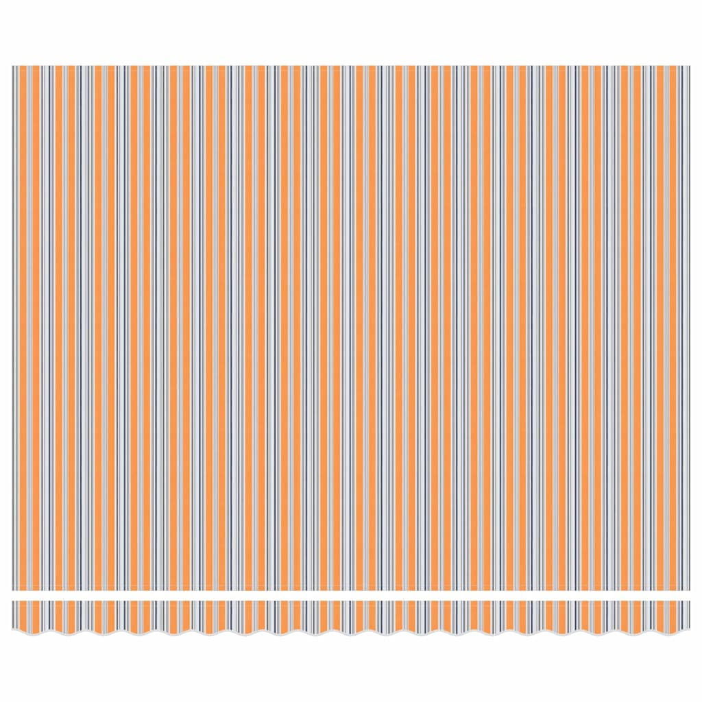 Retractable Awning Multicolor 400 X 350 Cm Fabric and Aluminum