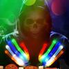 1 Pair Light Up Gloves Colorful 6 Mode Flash Soft LED Finger Gloves for Adults Halloween Cosplay Colorful Light