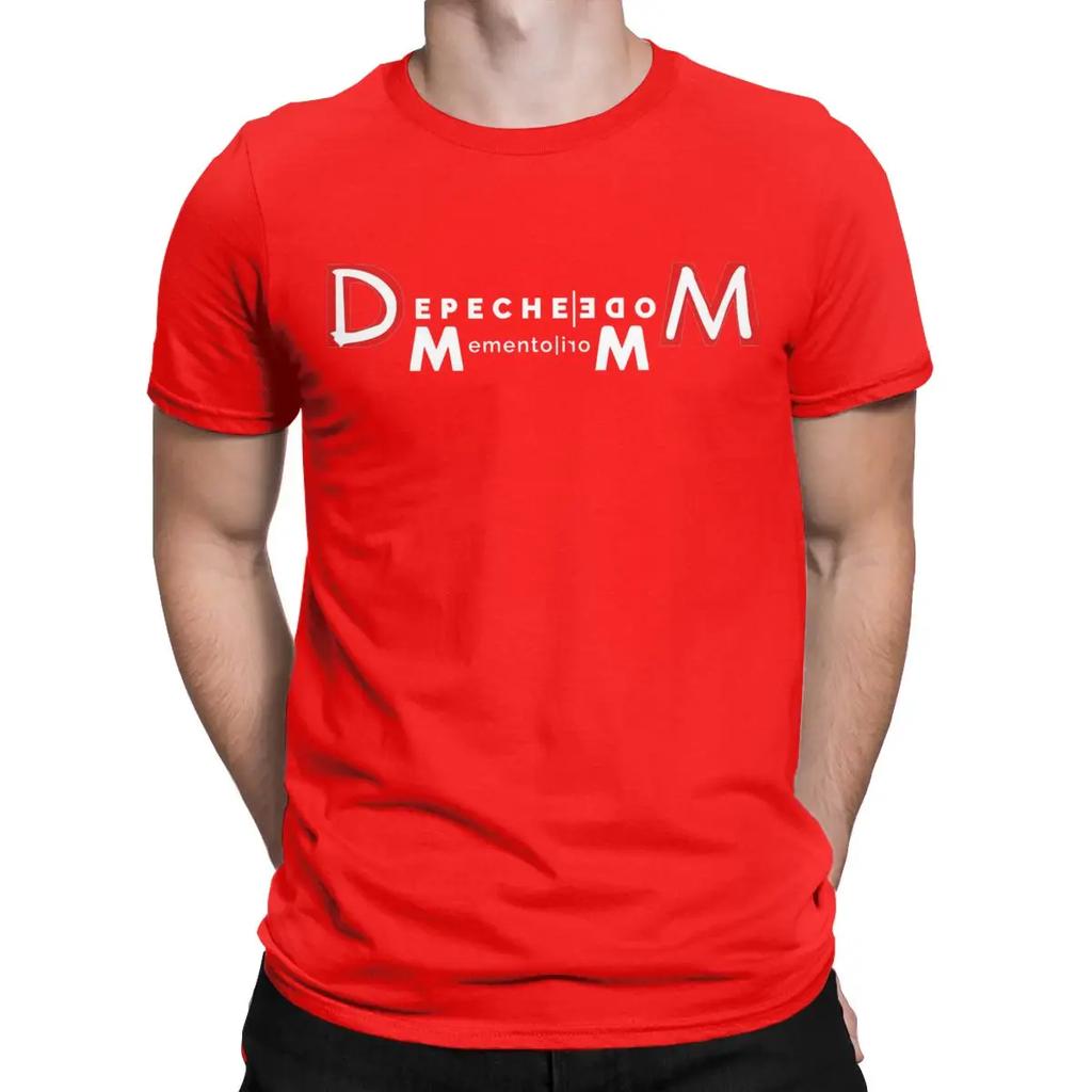 Heren Memento Mori II Depeches Mode Band T-shirts 100% Katoen Kleding Grappige Korte Mouw Ronde Hals T-shirts Cadeau Idee T-shirts
