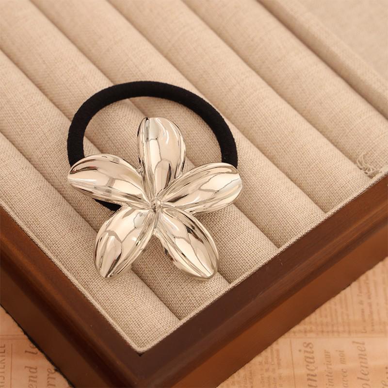 Minimalist Metal Hair Ring - New Korean Style High-End Ponytail Tie Rubber Band.