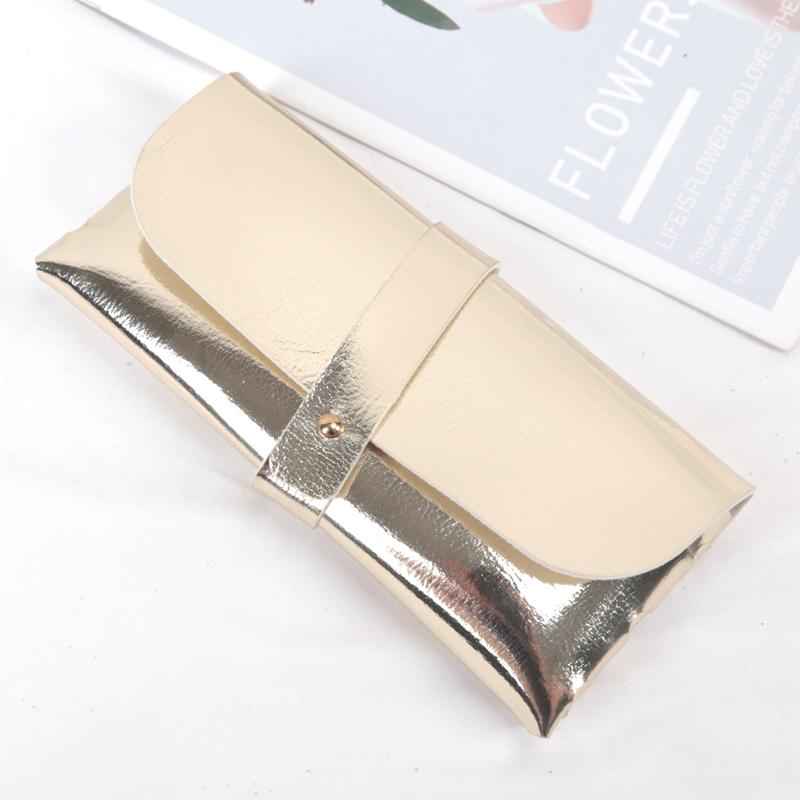 New Soft Pu Leather Thick Glasses Bag Fashion Glasses Protective Case Women Men Portable Sunglasses Boxes Eyewear Accessories