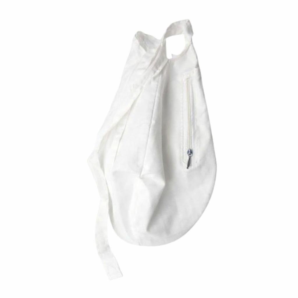 MAYAPURI White Japa Bag with Zip Pocket | Cotton Gomukhi Chanting Bag for Tulsi Mala, Hare Krishna, ISKCON Meditation & Daily Puja Use (Pack of 1)