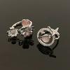 Cherry Blossom Love Moonstone Open Ring Advanced Niche Design Cold Wind Stacking Personalized Planet Ring