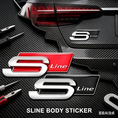 2026 Hot 1Pcs Metal Car S Line Badge Emblems Body 3D Sticker Decals For Qaz13 S5 S6 S7 S4 S8 TT TTS A4 B8 A3 B6 A6 C7 C6 B7 Q5 Q7 C5 A5 A7
