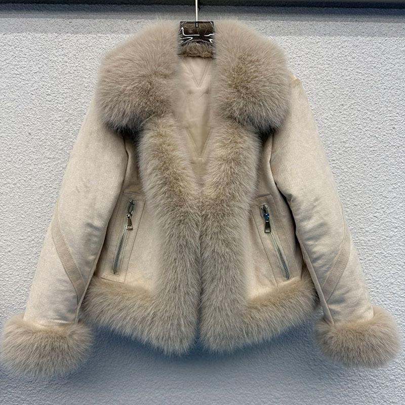Winter New Women's Imitation Fox Hair Padded Casual Coat Loose High Quality Imitation Coat
