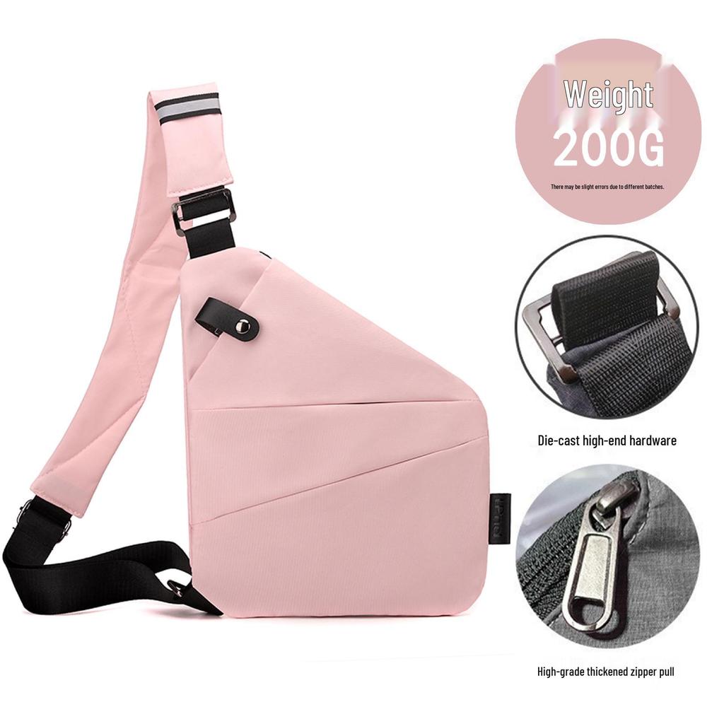 Borsa a tracolla pettorale antifurto per uomo e donna - Zaino da viaggio elegante e sicuro