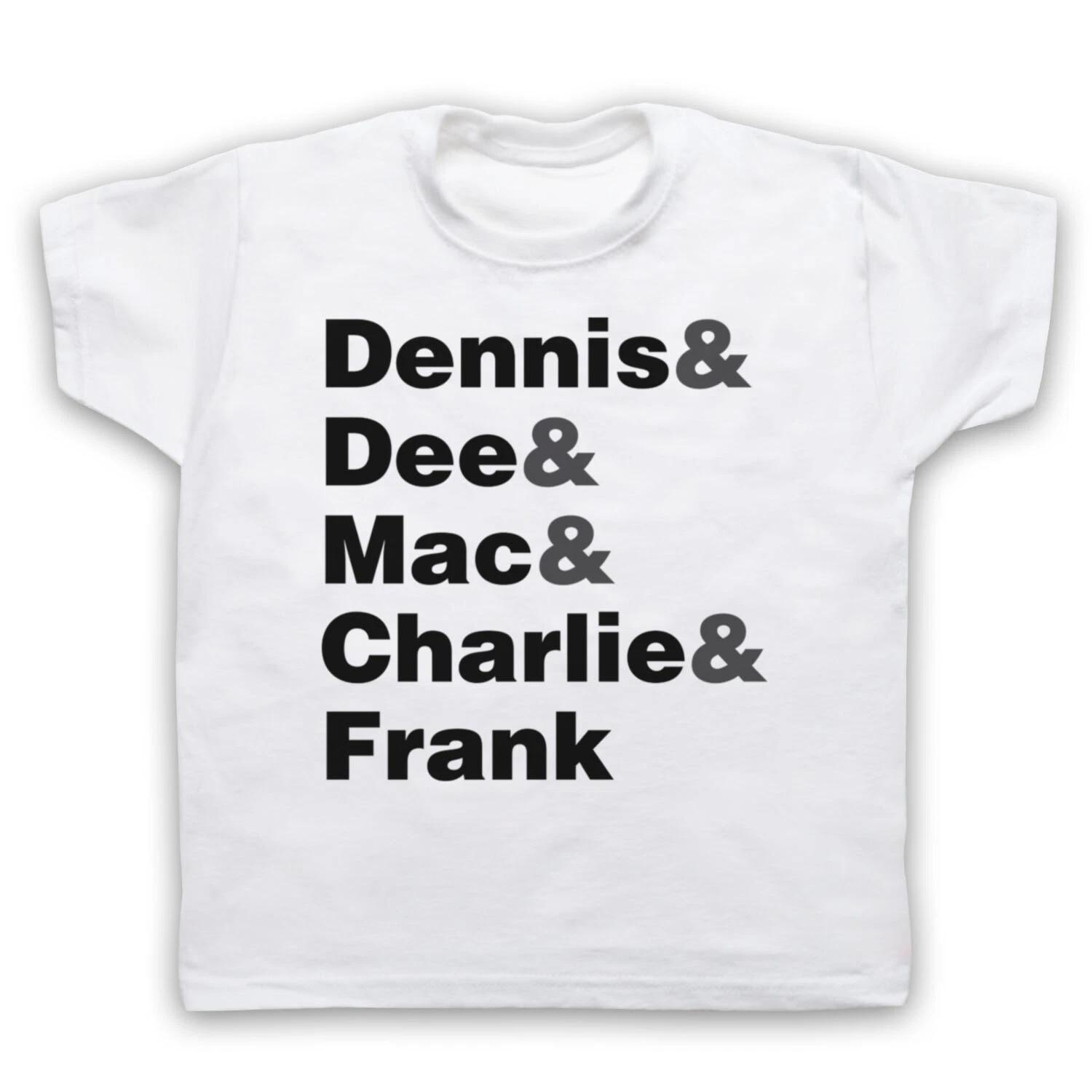 ALWAYS SUNNY IN PHILADELPHIA UNOFFICIAL CHARACTER LIST KIDS CHILDS T-shirt 100