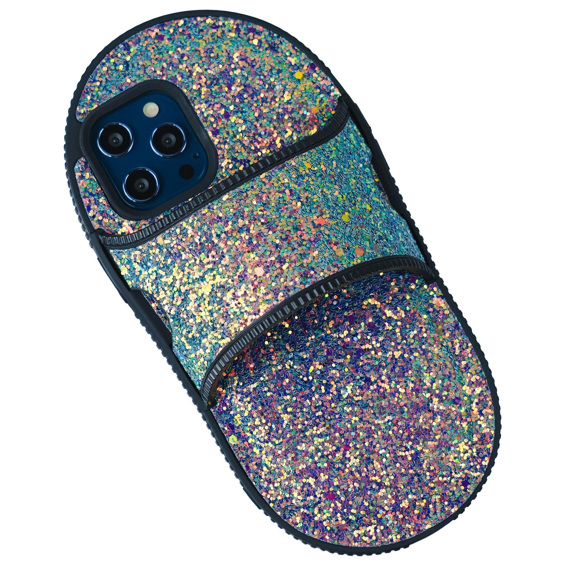 

For iPhone 14 Pro Kickstand Case Slipper Style Anti-Drop TPU Phone Cover Green