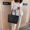 Large Capacity PU Leather Tote Bag for Women Luxury Lady Handbags with Purse Pocket Big Messenger Bag