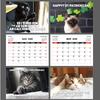 2026 Kalender Söt Katt Daglig Veckovis Månadsvis Dagbok Kalender Tidsorganisatör Heminredning Djur Fyrkantig Surkatt Kalender