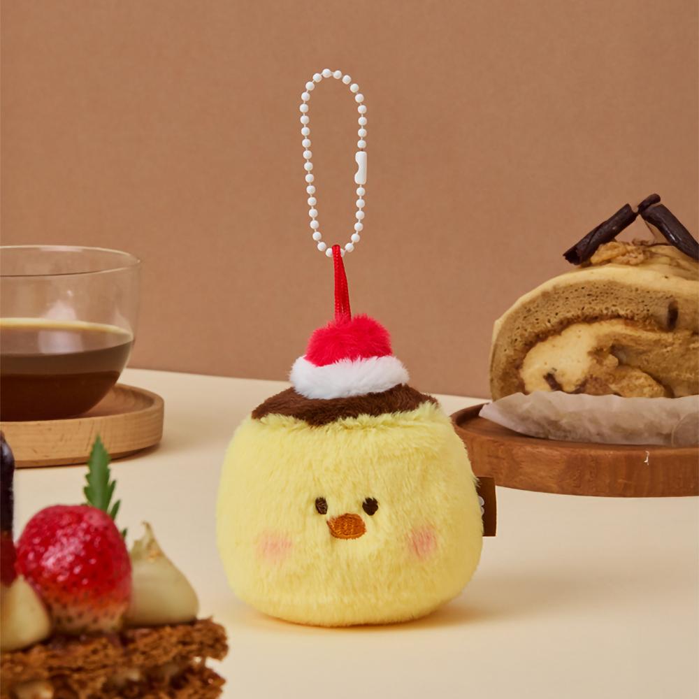 Line Friends MININI Dessert Cafe Sallini Pudding Plush Keychain