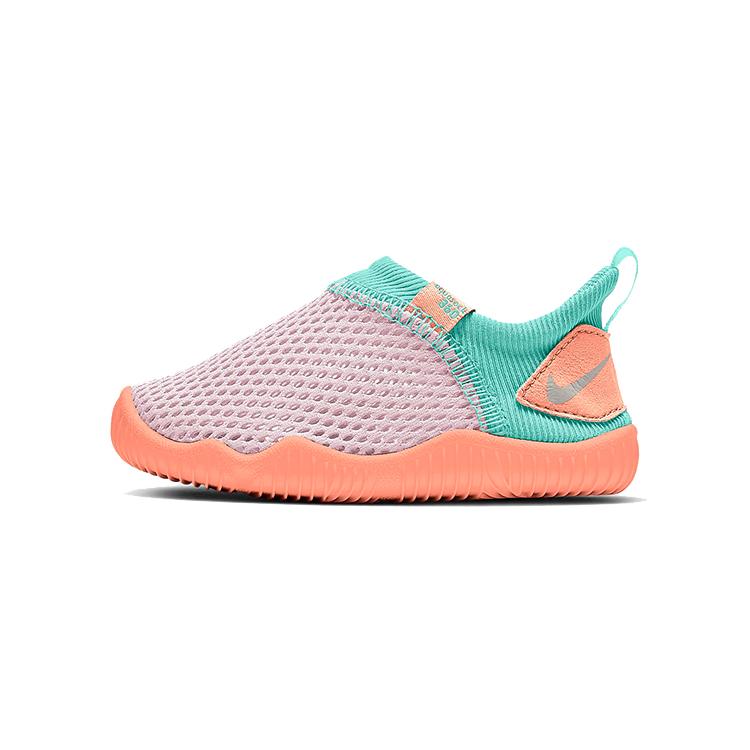 

New Nike Sock 360 Aqua Slip Resistant Cushioning Abrasion Resistant Low Top Toddler Shoes Purple Green Infant And Toddler 943759-500 27