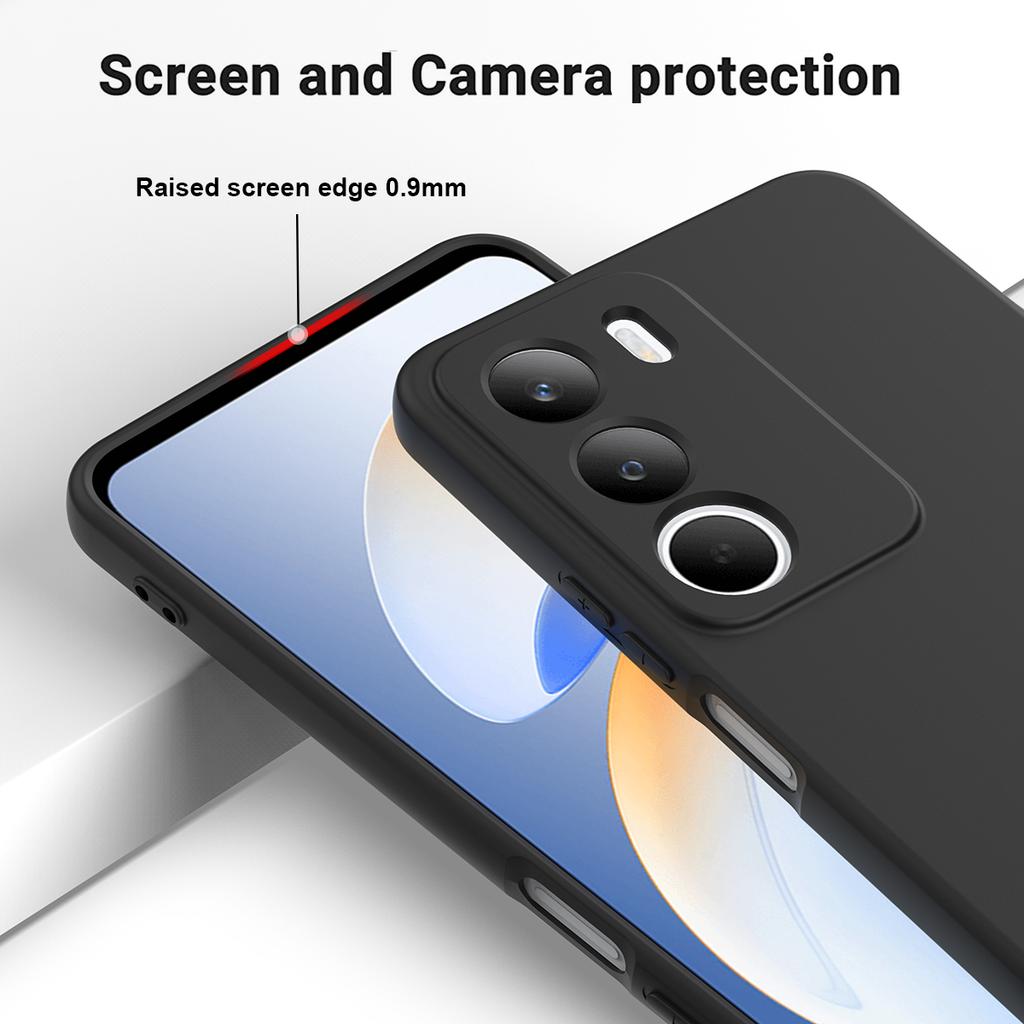 For Realme C71 4G Liquid Silicone Case Phone Back Cover with Hand Strap