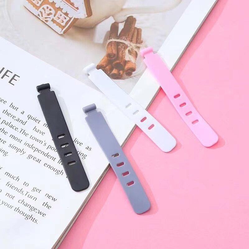 Silicone Cable Winder Organizer 20pcs Reusable Cord Management Straps Charging Wire Tie Arranger for Desk Home